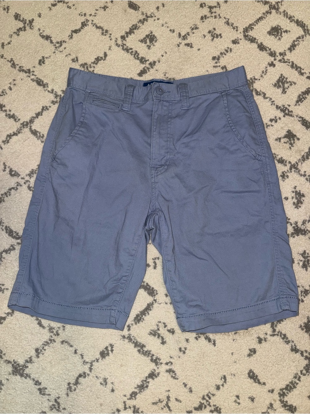 Arizona Jean Company Men's Slate Blue Flat Front Shorts